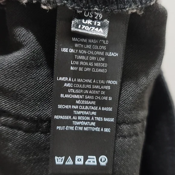 WE THE FREE BOHEMIAN SOUTHWESTERN COASTAL COWGIRL FLARED LEG BLACK DENIM JEAN 29 - Picture 2 of 12